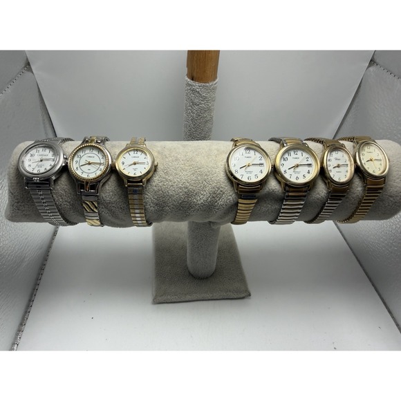 Timex Carriage Women Lot Of 7 New Batteries Stretch Band main image 4